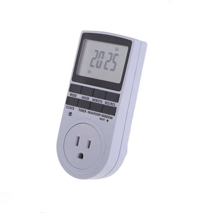 Electronic Digital Timer Switch 24 Hour Cyclic EU UK AU US FR BR Plug Kitchen Timer Outlet Programmable Timing Socket 220V 120V