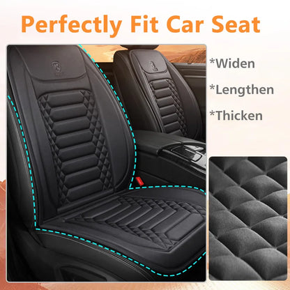 Car Heated Seat Cover 12/24V 30‘ Fast Heating Seat Cushion Universal Car Seat Heater Durable Cloth Thicken Car Heating Pad