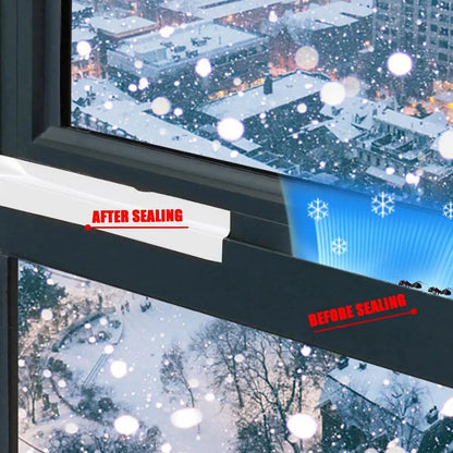 Window Weather Sealing Tape Windproof Window Sealer For Winter Soundproof Cuttable Seal Strip Insulation Strip For Door Windows