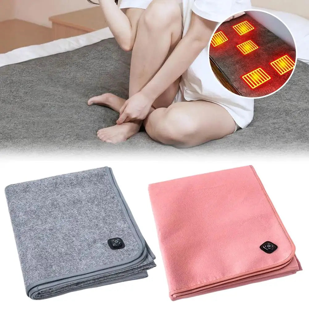 USB Electric Blanket 5V Low Voltage Heating Dormitory Car Electric Plate Charging Treasure Car Camping Sleeping Bag