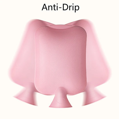 Hot Water Bag with Cover 2L Hot Water Bottle for Bed Warm Water Bag Hand Feet Warmer Hot Compress Menstrual Cramps Pain Relief