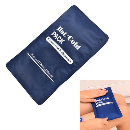 Reusable Hot Cold Therapy Pack Gel Pad Ice Cooling Heating Pads Emergency Pain Relief Sport Compress Microwaveable Ice Pack